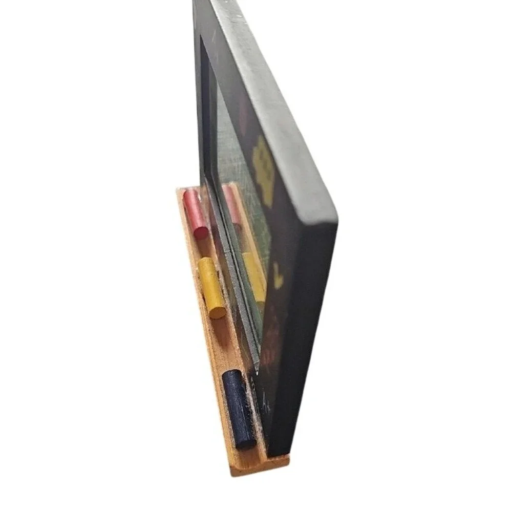 Vintage Chalkboard School Picture Frame Teacher Gift Classroom Decor Black Retro